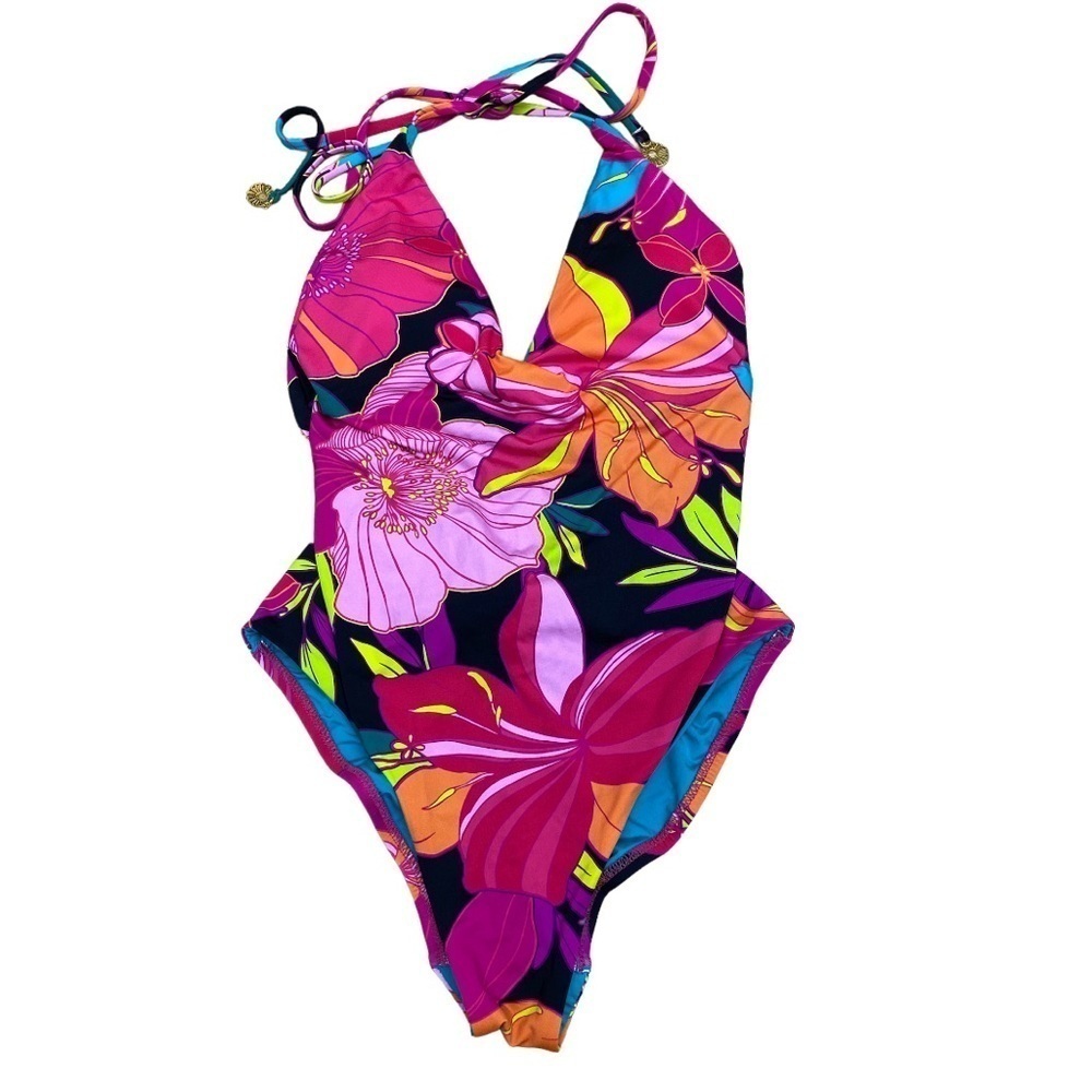 NWT TRINA TURK SOLAR One Piece Strappy/Convertible Back Swimsuit - Picture 2 of 11